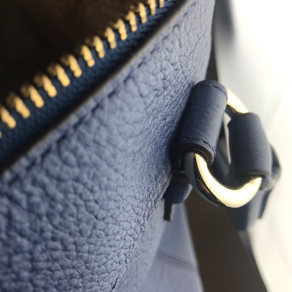 Kate Spade navy blue pebbled leather handbag - Picture 4 of 16